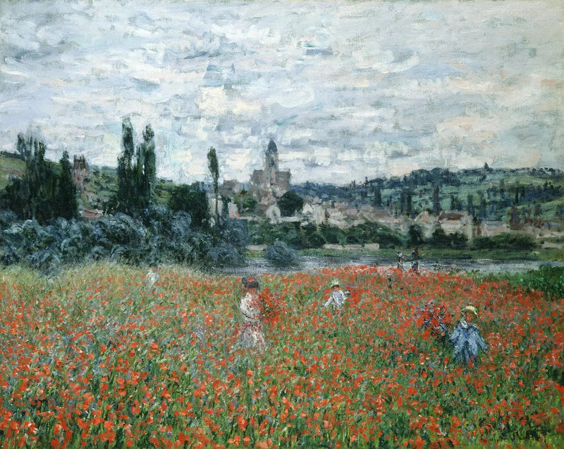 Mohnfeld bei Vétheuil W536 - Claude Monet
