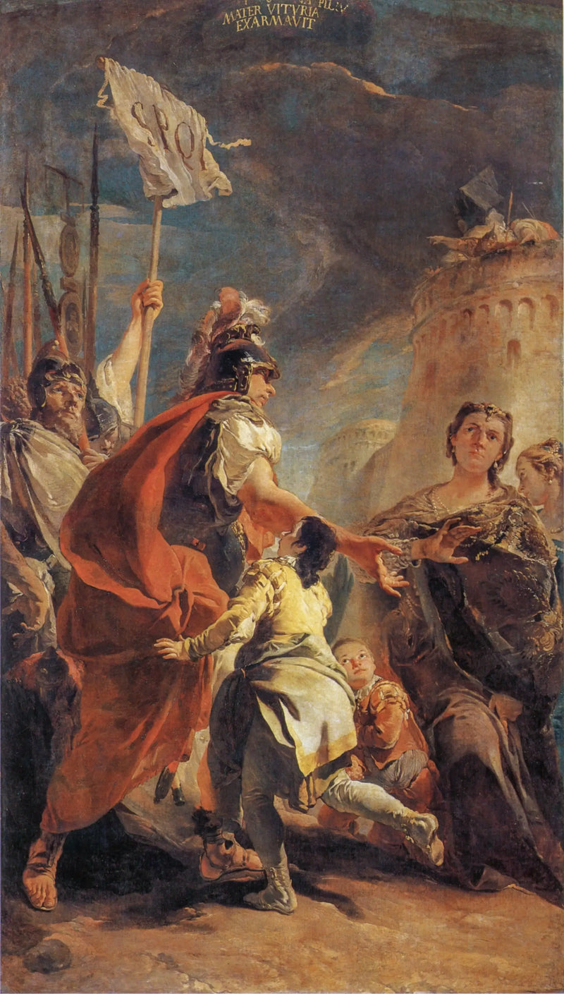 Coriolan an den Mauern Roms - Giovanni Battista Tiepolo