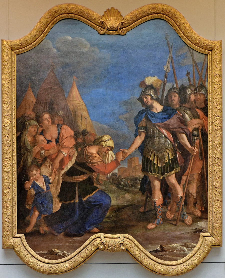 Coriolanus bereitgestellt von seiner Mutter - Guercino