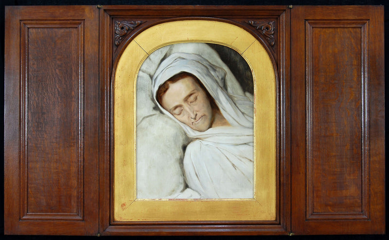 Cornelia Lamme Scheffer - An ihrem Sterbebett - Ary Scheffer