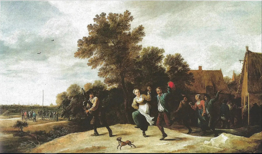 Cornemuseur mit Tänzern - David Teniers der Jüngere