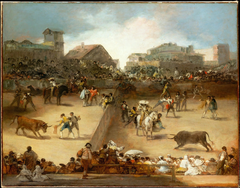 Stierkampf in der geteilten Arena - Francisco de Goya