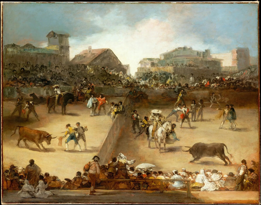 Stierkampf in der geteilten Arena - Francisco de Goya