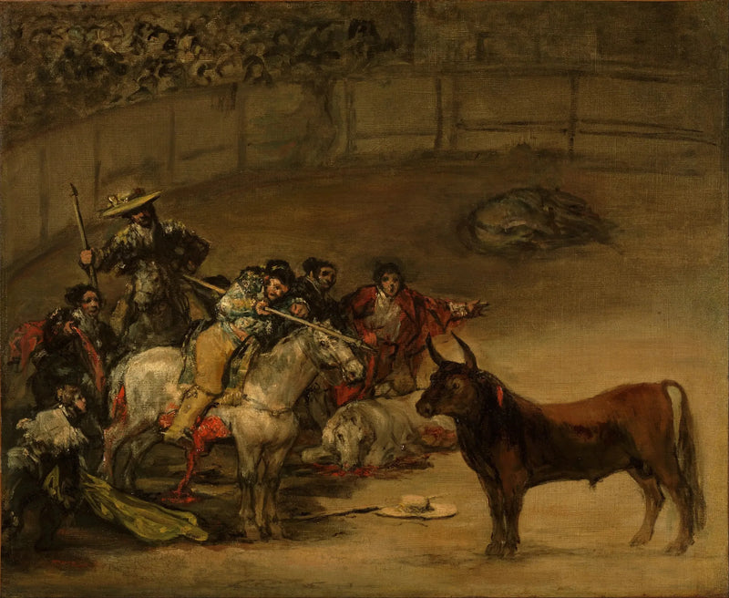 Corrida, Glück der Stöcke - Francisco de Goya