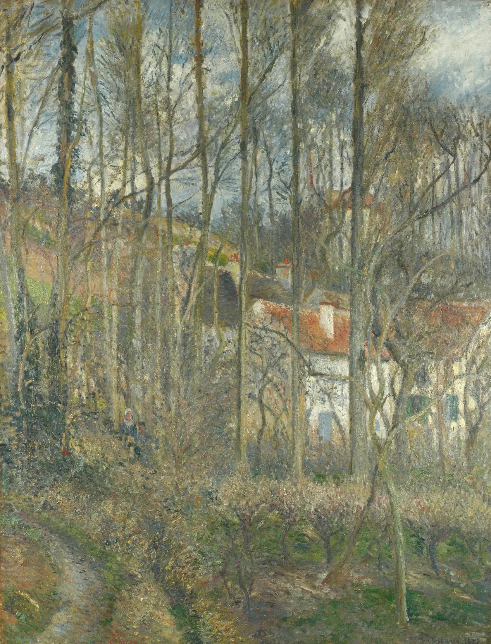 Côte des Bœufs à L'Hermitage, Pontoise - Camille Pissarro image 1 copie peinte à la main à l’huile