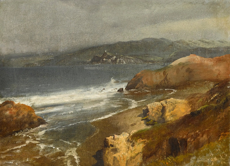 Pazifikküste, Kalifornien oder Blick auf den Leuchtturm von Point Bonita - Albert Bierstadt