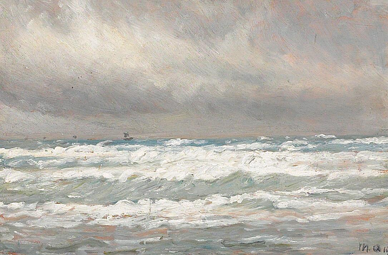 Küste an einem windigen Tag. – Michael Peter Ancher