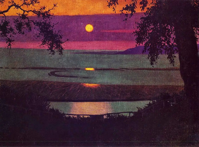 Sonnenuntergang in Grasse - Félix Vallotton