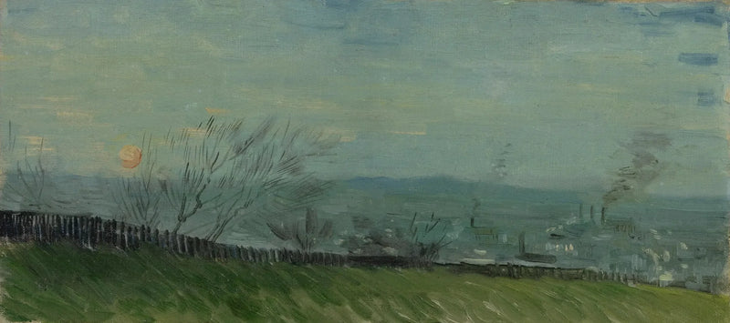Sonnenuntergang in Montmartre - Vincent van Gogh