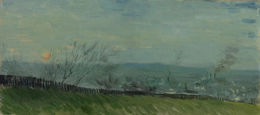 Sonnenuntergang in Montmartre - Vincent van Gogh