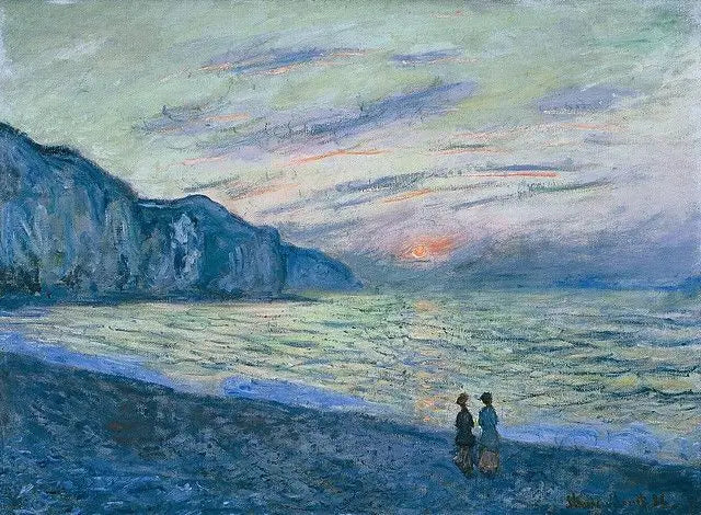 Sonnenuntergang in Pourville - Claude Monet