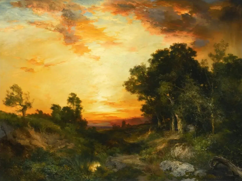 Sonnenuntergang, Amagansett - Thomas Moran