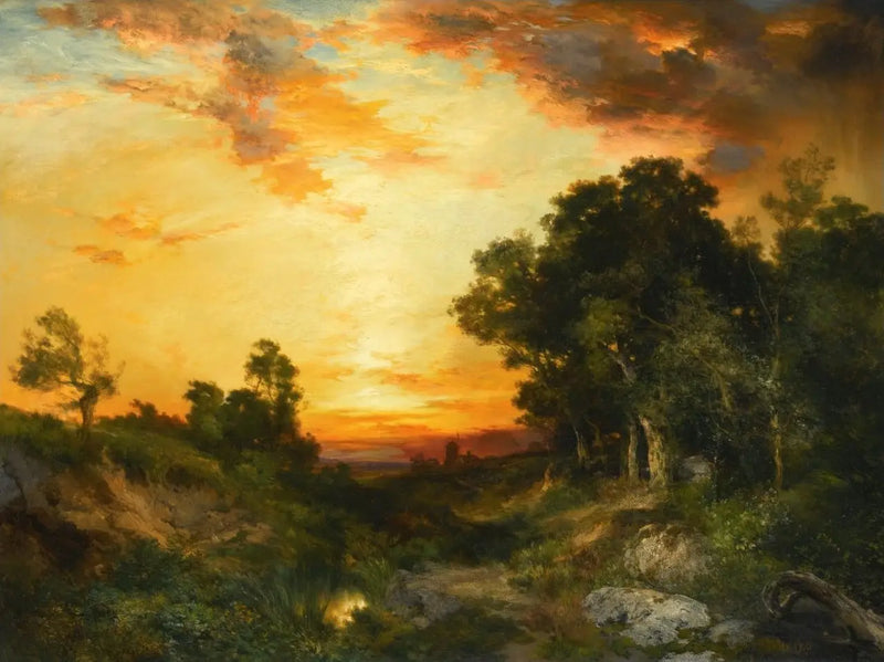 Sonnenuntergang, Amagansett - Thomas Moran