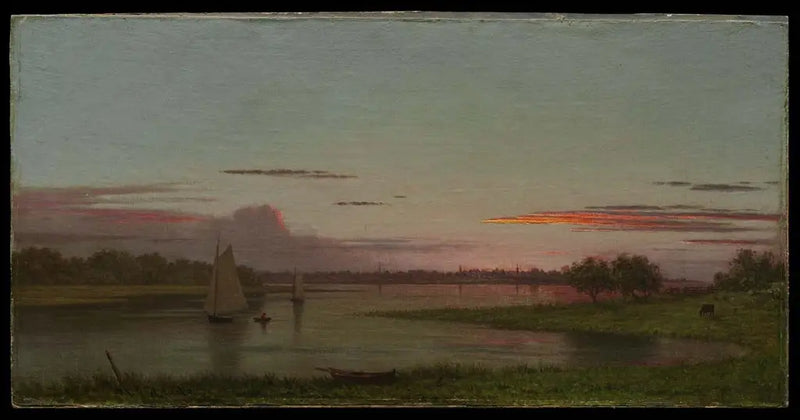 Sonnenuntergang, Black Rock, Connecticut - Martin Johnson Heade