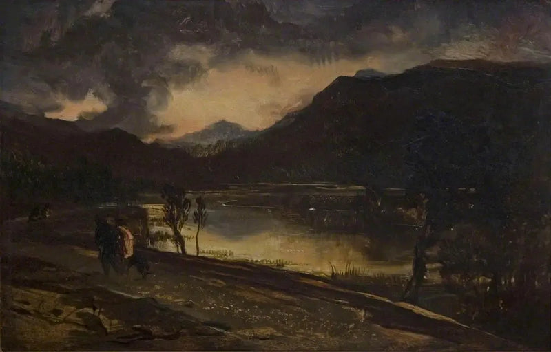 Sonnenuntergang in Schottland - Edwin Henry Landseer