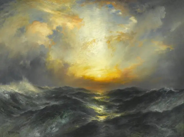 Sonnenuntergang am Meer - Thomas Moran