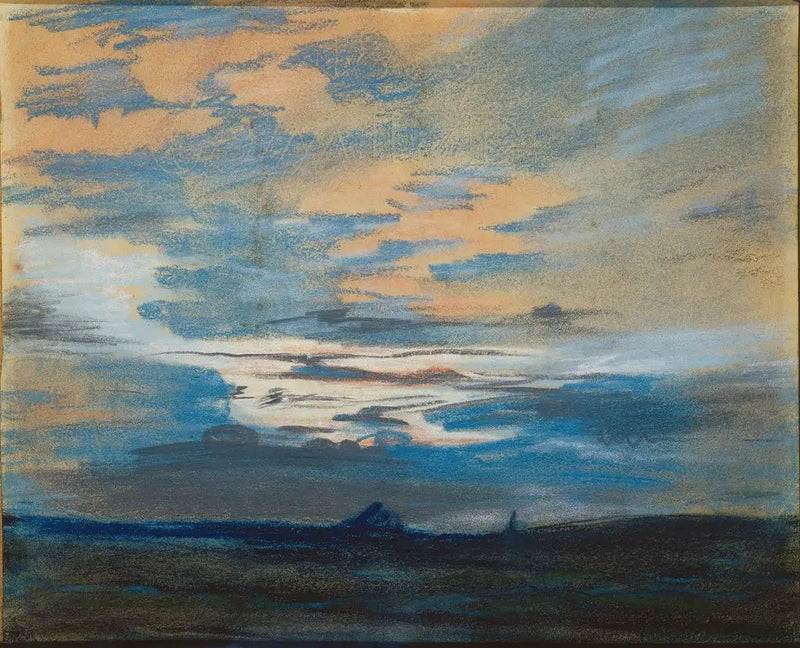 Sonnenuntergang - Eugène Delacroix