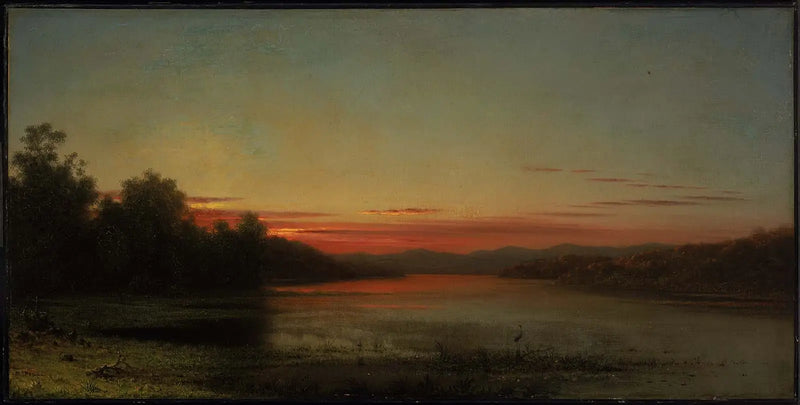 Sonnenuntergang: Lac Champlain - Martin Johnson Heade