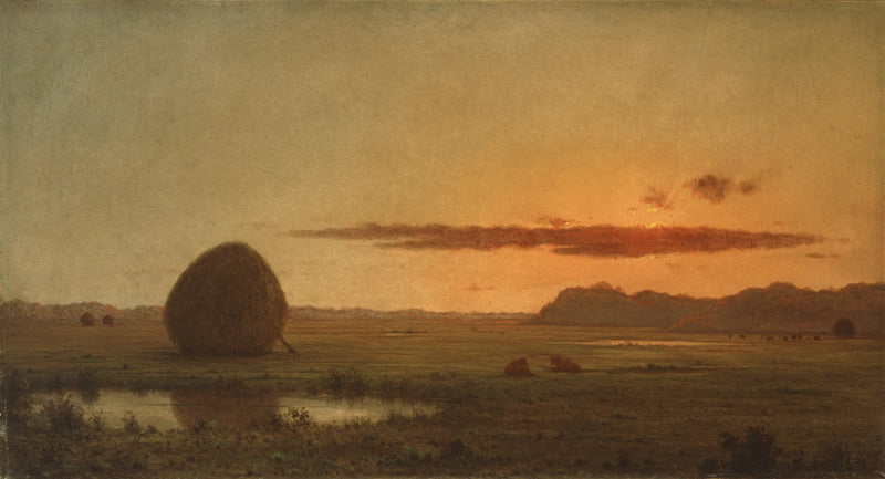 Sonnenuntergang, Newburyport Meadows - Martin Johnson Heade