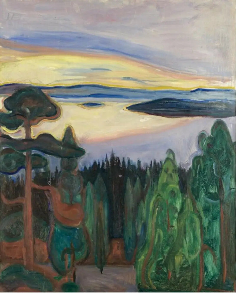 Sonnenuntergang, Nordstrand - Edvard Munch