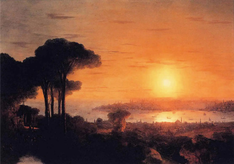 Sonnenuntergang über dem Goldenen Horn - Ivan Aïvazovski