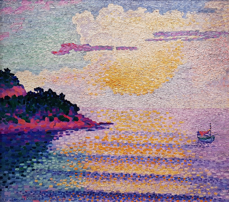 Sonnenuntergang über dem Meer - Henri-Edmond Cross