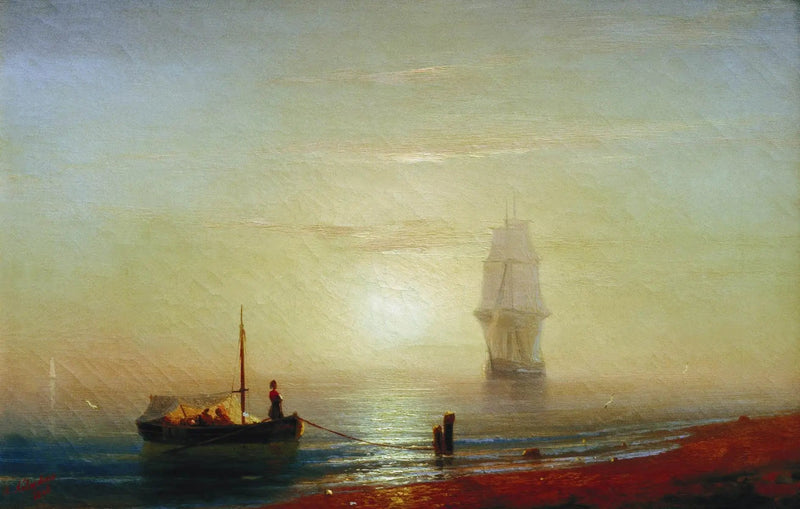 Sonnenuntergang über dem Meer - Ivan Aïvazovski