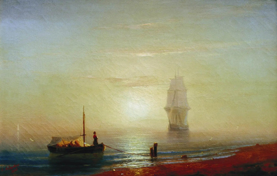 Sonnenuntergang über dem Meer - Ivan Aïvazovski