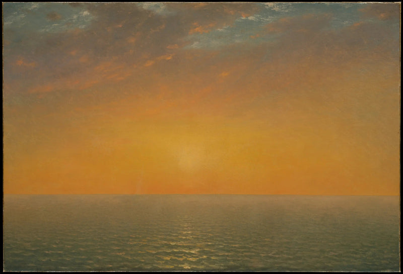 Sonnenuntergang über dem Meer - John Frederick Kensett