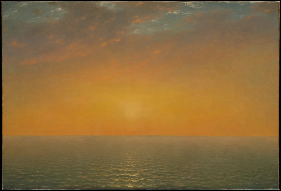 Sonnenuntergang über dem Meer - John Frederick Kensett