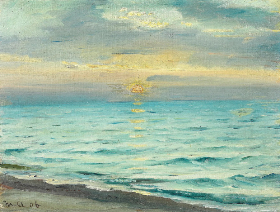Sonnenuntergang am Strand von Skagen. - Michael Peter Ancher