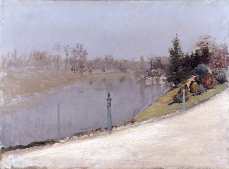 Sonnenuntergang über der Seine - Giuseppe De Nittis