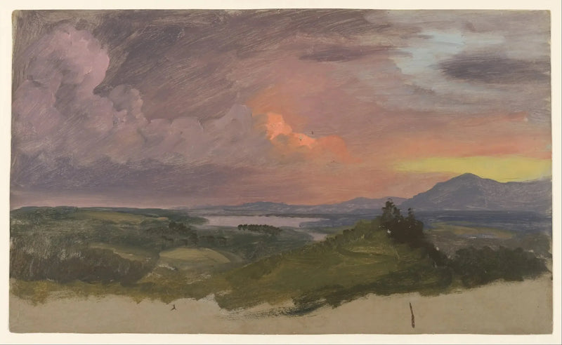 Sonnenuntergang über dem Hudson-Tal - Frederic Edwin Church