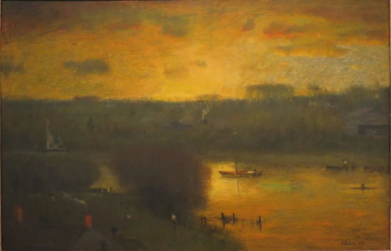 Sonnenuntergang über dem Passaic - George Inness