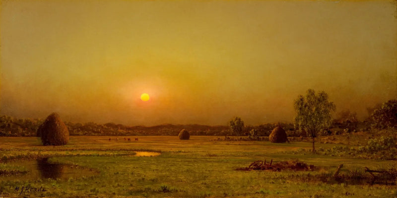 Sonnenuntergang über den Sümpfen, Newburyport, Massachusetts - Martin Johnson Heade