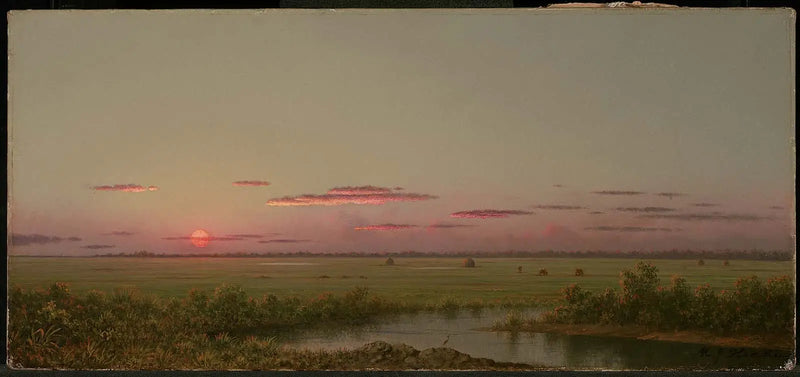 Sonnenuntergang über Long Beach - Martin Johnson Heade