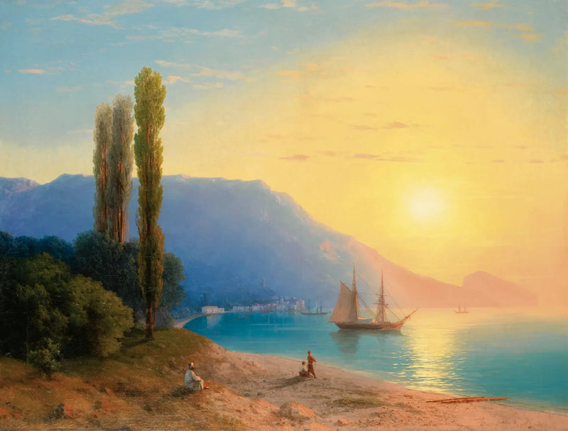 Sonnenuntergang über Yalta - Ivan Aïvazovski