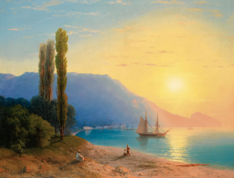Sonnenuntergang über Yalta - Ivan Aïvazovski