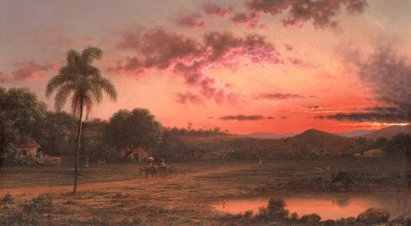 Sonnenuntergang: eine Szene in Brasilien - Martin Johnson Heade