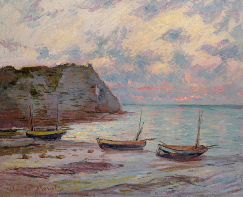 Sonnenuntergang im EEtretat W1016 - Claude Monet