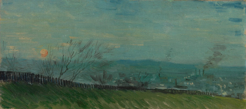 Sonnenuntergang in Montmartre - Vincent van Gogh