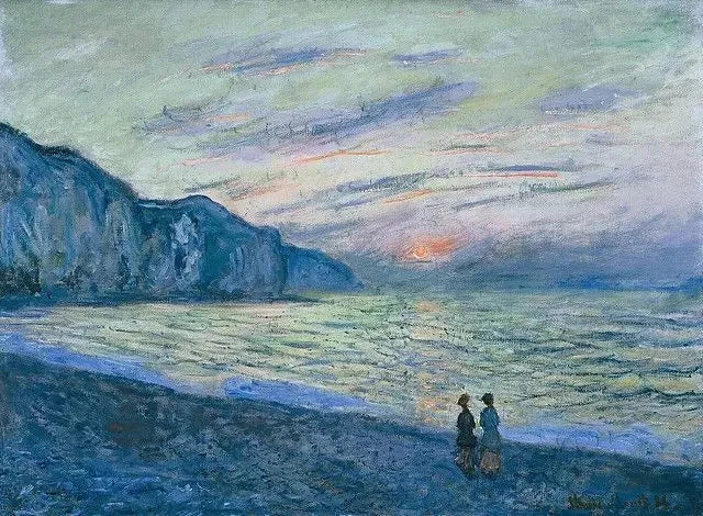 Sonnenuntergang in Pourville W781 - Claude Monet