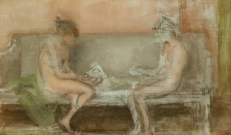 Fleischfarbe und Silber: Die Kartenspieler - James Abbott McNeill Whistler
