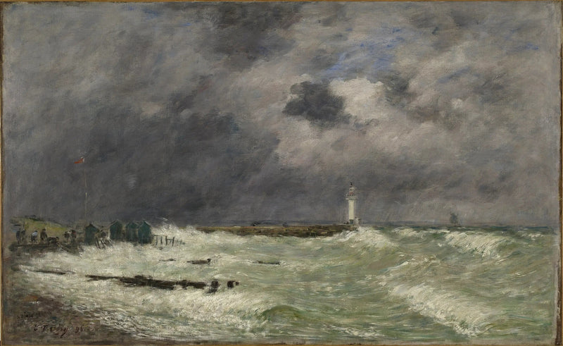 Sturmwind vor Frascati, Le Havre - Eugène Boudin