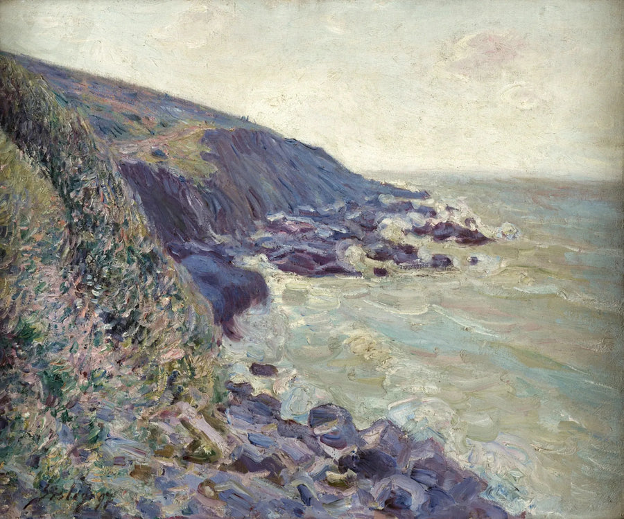 Südwestwind über der Bucht von Langland, Morgeneffekt - Alfred Sisley