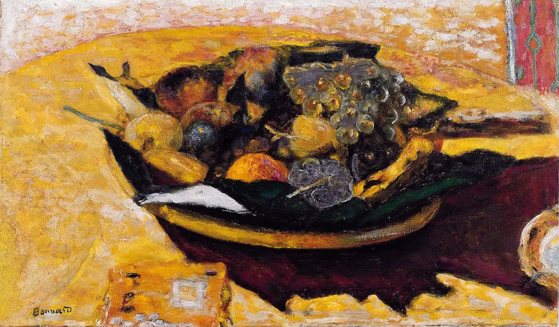 Fruchtschale auf einem Tisch - Pierre Bonnard