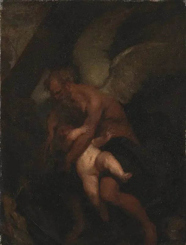 Den Zeitpunkt mit den Flügeln des Cupido abschneiden - Antoine van Dyck