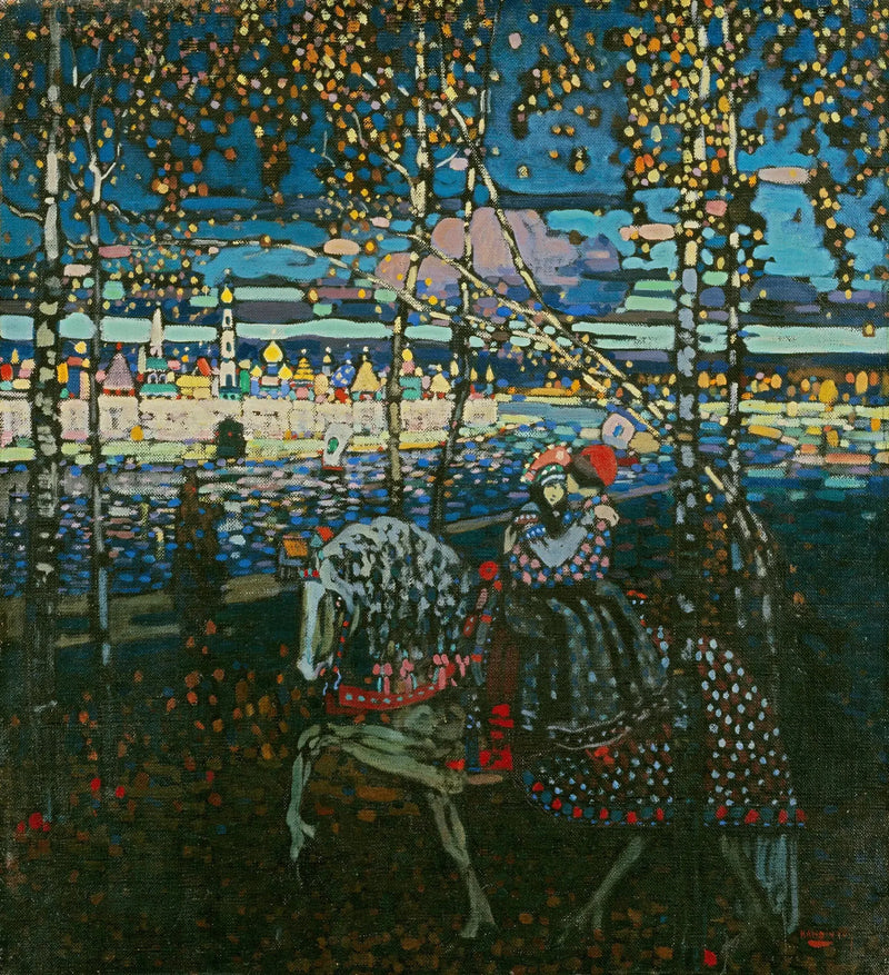 Paar zu Pferd - Vassily Kandinsky