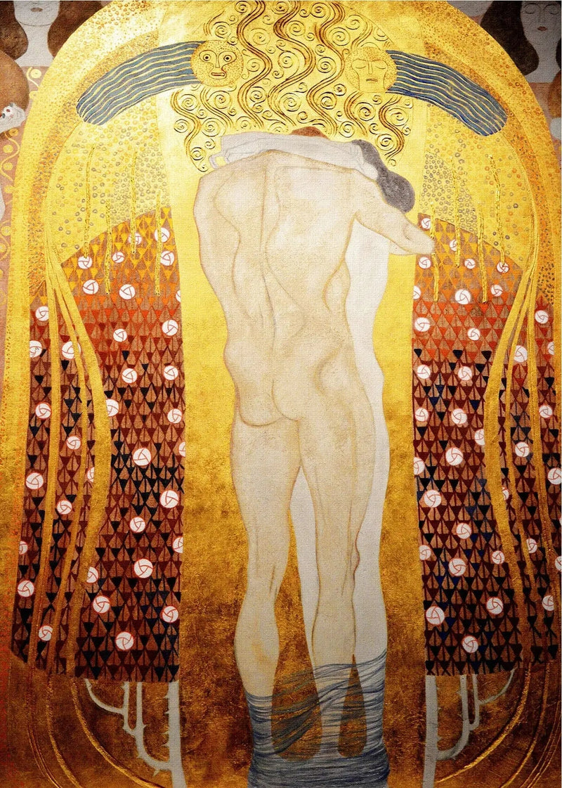 Umarmtes Paar (Beethoven-Fries) - Gustav Klimt