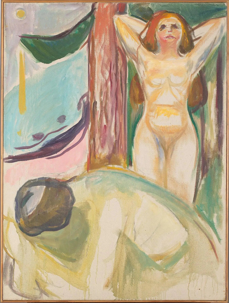 Nacktes Paar am Strand - Edvard Munch